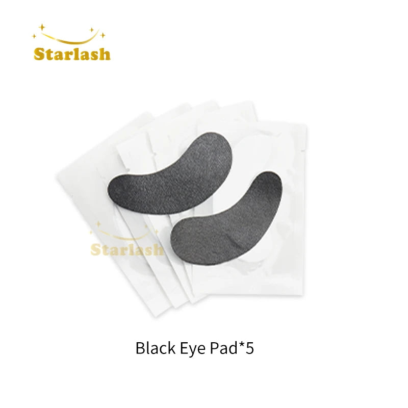 Starlash Lint Free Black Eye Pads Anti UV Eyelash Patch for UV LED Lash Extension 50 Pairs/bag