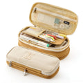 Student Kids New Design Custom Zipper Fabric Canvas Color Blocking School/Gift Pencil Case Organizer Pen Bag