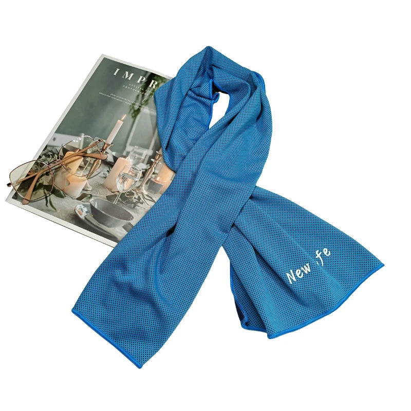 Wholesale Always Keep Cool Instant Stay Self Cooling Towel Sweat-Wiping Gym Cooling Microfiber Sport Towel