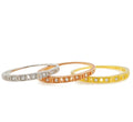 Fine Women Sterling Silver Stacking Ring Set Designer Non Tarnish White Gold 925 Silver Rings