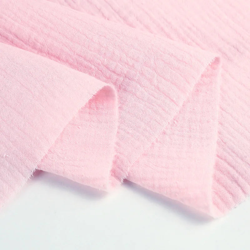 Factory Cheap Price Organic Cotton Woven Double Muslin Gauze Fabric Breathable for Baby Girls Boys Cloth