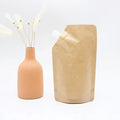 Reusable Water Squeeze Bag Food Refillable Pouches Liquid Packages Juice Jelly Drink Spout Pouch Kraft Paper Custom Printed Logo