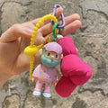 Candy Color Keychain Cute Soft Bread Twist Key Chain Girl Personality Creative Pendant