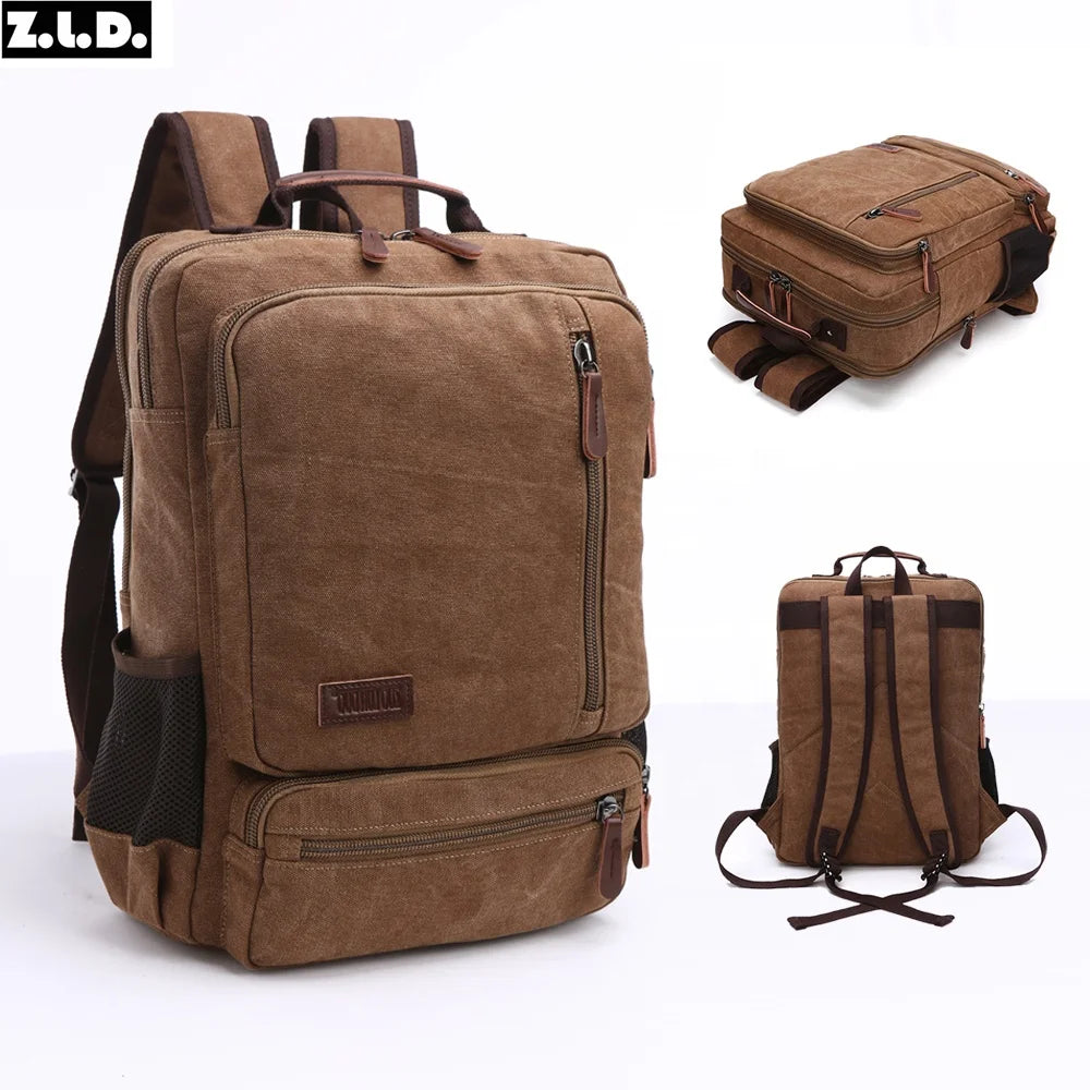 ZUOLUNDUO Men's Casual Sports Backpack Stylish Fashional Laptop Backpack with Double Shoulder Straps for Students and Travel