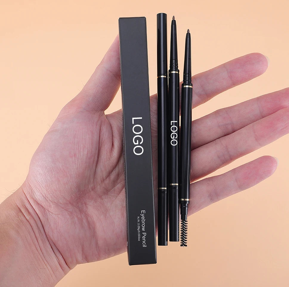 Vegan Eyebrow Pencil Enhancer Waterproof Long Lasting Slim Eyebrow Pencil Private Label Eyebrow Pencil