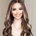 Top Quality Highlights 613 Color Natural Wave Wig 100% Brazilian Cuticle Aligned Hair Invisible Transparent Lace Human Hair Wig