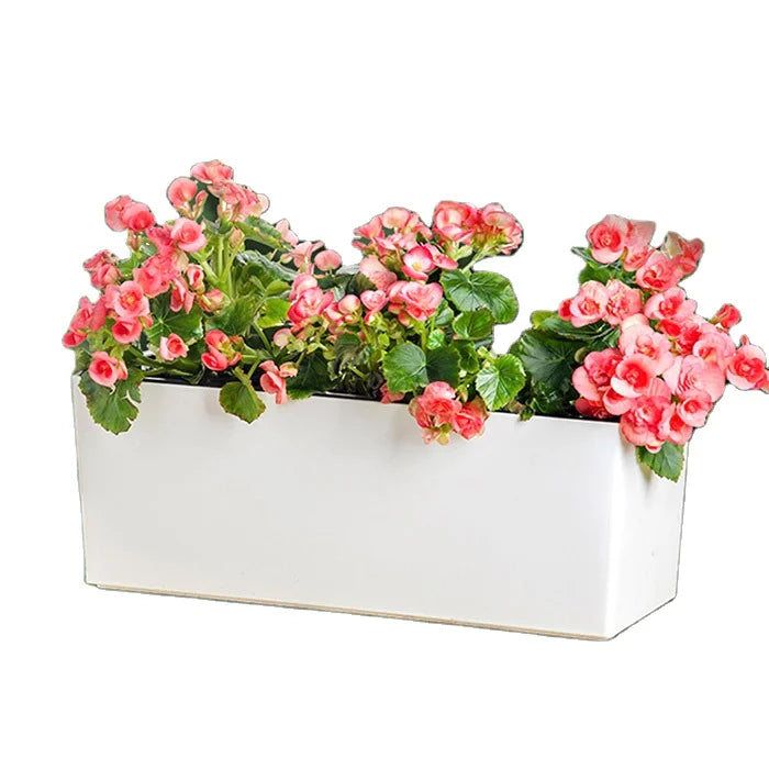 Brice Gardening Pots De Fleurs Self Watering Artificial Garden Decoration Plastic Wall Planter Flower Pot for Outside
