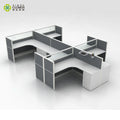 Wholesale Wooden Contemporary Extendable L Workstation Desk Privacy Panel Modular Office Partition Cubicle