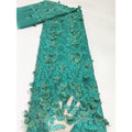 Three-dimensional Embroidery Wedding Dress With Hot Diamond Embroidered Beads Dress Sequin Fabric