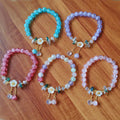 SC Popular Bohemian Handmade Beads Bracelet Summer Beach Daisy Bracelet Cute Colorful Flower Bracelet for Teen Girls