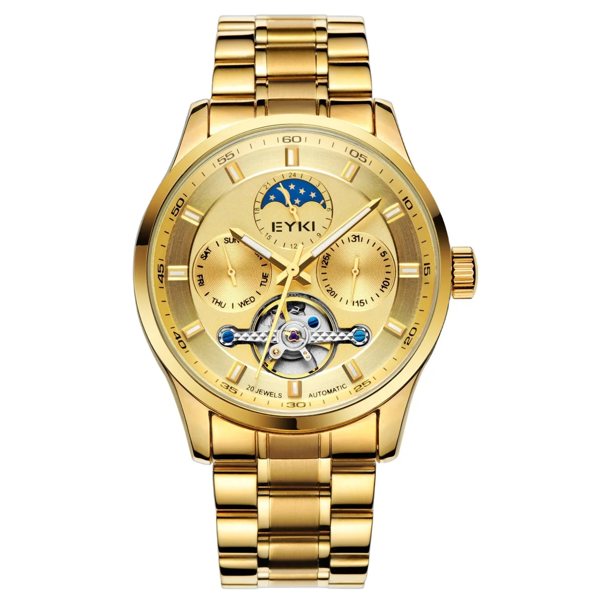 Custom logo Fashion Waterproof Online Mens Wrist Bands Luxury Tourbillon Automatic Mechanical Wrist Watches