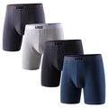 High Quality Men's Underwear Fashionable Comfortable Classic Solid Color Boxers Mid-rise Breathable Long Mens Pant