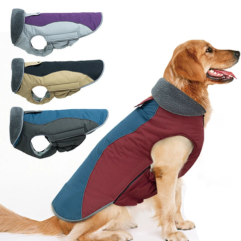 OEM Luxury Cotton-Padded Jacket for Small Dogs Autumn Winter Warm Dog Vest with Solid Waistcoat Jean Material Dog Clothes Coat