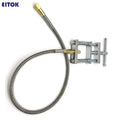 Cylinder Refilling Device Cylinder Valve Refilling Tool Gas Refilling Clamp Cylinder Inflation Clamp for O2/Ar/CO2/N2