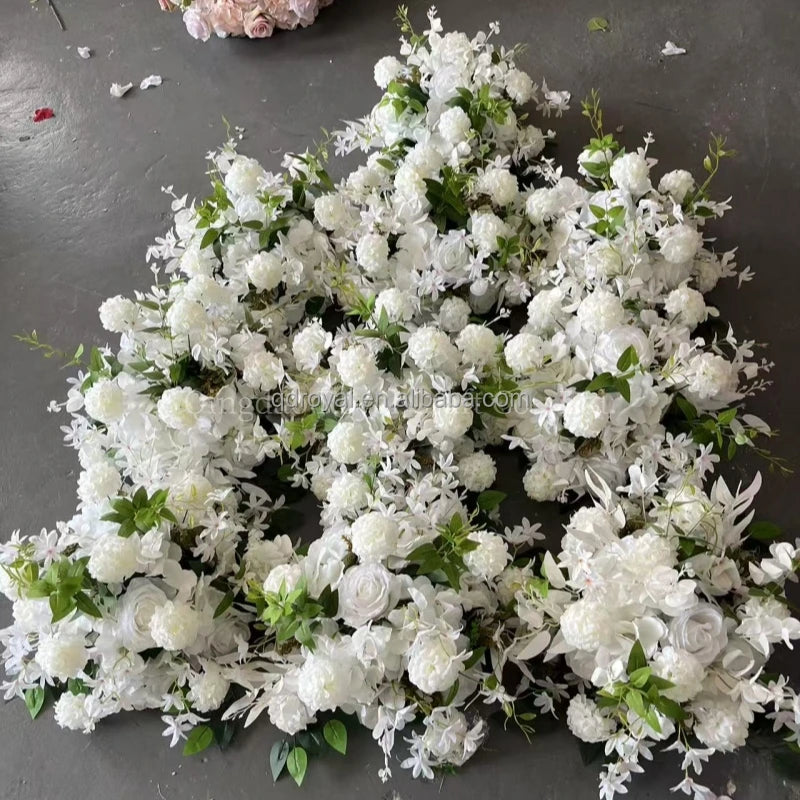 Low Price Custom White Combo Flower Ball Centerpiece Wholesale Artificial Flower Ball for Wedding