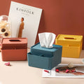 HelloWorld 2021 New Fashion Simple Creative Plastic Multifunctional Tissue Box Kitchen Home Office Desk Storage Square Pumping Box