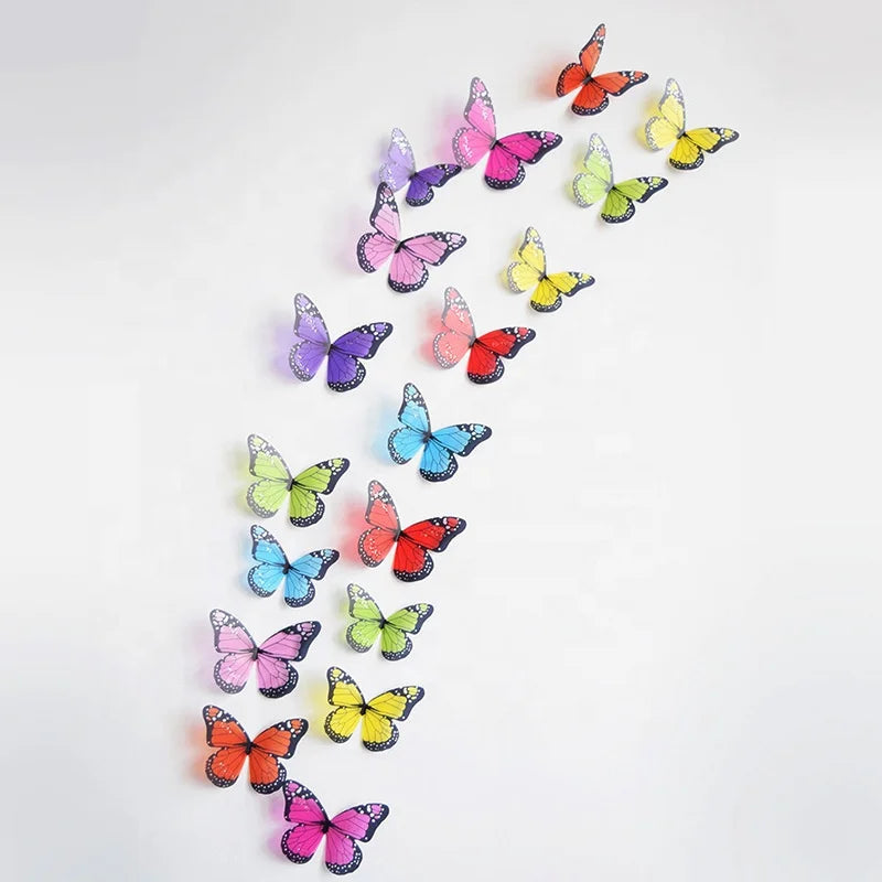 3D Butterfly Wall Decor Removable Butterfly Decorations for Girls Bedroom Butterflies Decals Birthday Party Decoration Kids Room