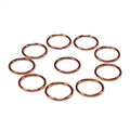 Swimwear Accessories 10mm Rose Gold Color Metal Bra Ring and Slider