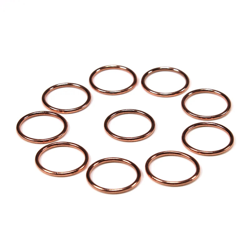 Swimwear Accessories 10mm Rose Gold Color Metal Bra Ring and Slider