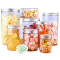 Wholesale Food Grade 100g to 500g clear PET PP Plastic Jar with Aluminum Plastic Screw Cap