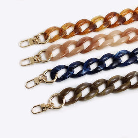 Deepeel L1-30 Bag Accessories Handmade Handbag Retro Handles Detachable Acrylic Resin Bags Chain
