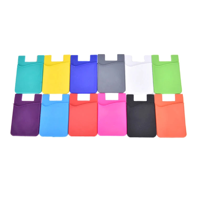 Hot Selling Silicone Credit Card Holders Sticky Cheap Silicone Card Wallet Holder for Phone