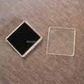 Wholesale Portable Minaral Box Gemstone Packaging Box case with Lid Velvet and Pearl Foam Pad Acrylic Gemstone Display Boxes