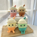 Kawaii Milk Teacup Plushie Doll Soft Boba Keychains Plush Bag Charm Pendant Cute Accessories Stuffed Toys Boba Plushie Keychain