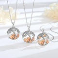 Merryshine 925 Sterling Silver Mama Tree of Life Mothers Day Gifts Cute Animal Heart Teddy Bear Necklace for Women