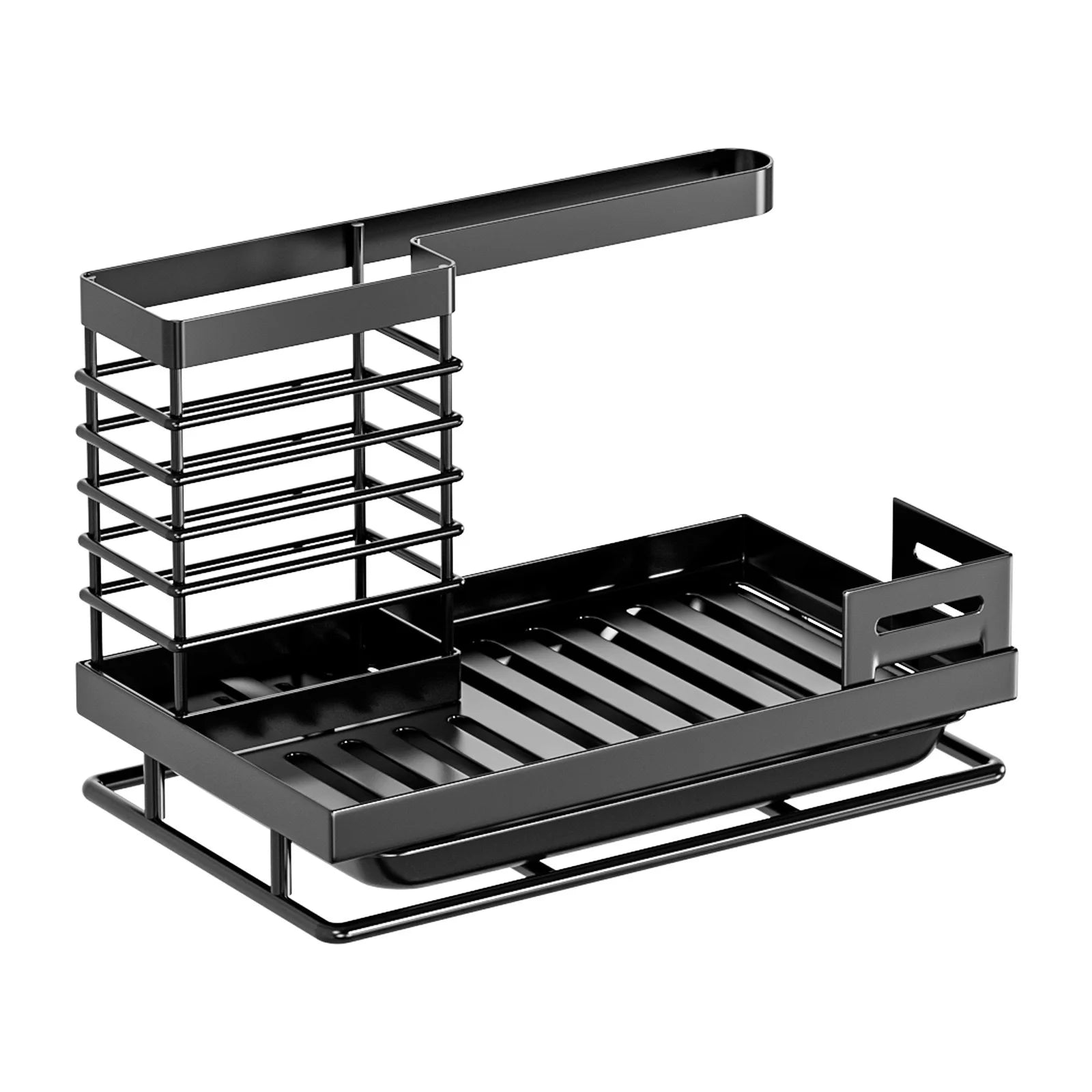Kitchen Rag Rack Sink Sponge Brush Cleaning Brush Organizer Drain Dishcloth Hanging Rack Storage 304 Stainless Steel Shelf