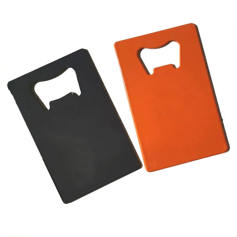 Custom logo Sublimation Stainless Steel Opener Bar Blade Customized Blank Flat Beer Bottle Opener for Bar