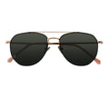 Oversized Big Metal Frame Double Bridge Sunglasses