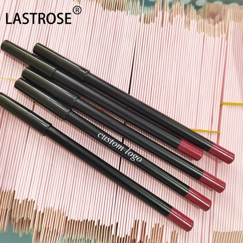 Private Label Cosmetics OEM Dark Brown Lipliner Lip Liner Pencil Colorful Waterproof Matte Lip Liner Pencil