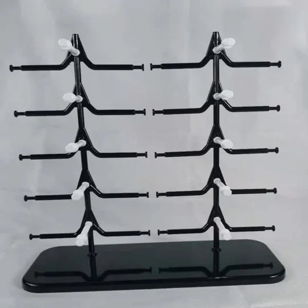 Eyewear Shop Eyewear Frame Display Plastic Small 10pc Sunglasses Rack 5 Layers Display Stand
