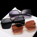 Fashion Big square Frame Eyeglasses Sun Glasses Unisex Luxury Eyewear Sunglasses Own logo Designer Sunglasses