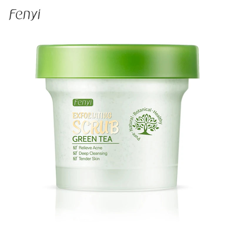 FENYI Green Tea Smooth Face Skin Gentle Exfoliator Gel Body Scrub 100g