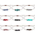 Wholesale Bead Real Amethyst Womens Citrine Adjustable Gemstone Healing Rose  Quartz Raw Natural Crystal Stone Gravel Bracelet
