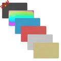 Six Colors Available 304 Stainless Steel Thick 0.5MM Brushed Finish Metal Business Name Card Blank Plates