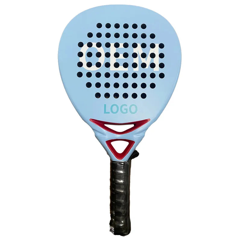 Custom Logo Padel Tennis Rackets 3K/12K/18K Carbon Fiber Paddle Raqueta De Padel with EVA Foam Core