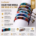 Go2boho Couple Colorful Beaded Bracelet Set Women Pulsera Cross Men Boho Handmade String Fashion Jewelry Miyuki Beads Bracelets