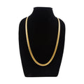 Trendy Design Jewelry Stainless Steel Snake Link Chain 18K Gold Plated Flat Snake Chain Necklace for Women Men