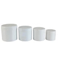 White Double Layer Thick Plastic Cosmetic Jars 100g 200g 300g 500g Brown Amber Hair Wax Facial Cream Jar Container