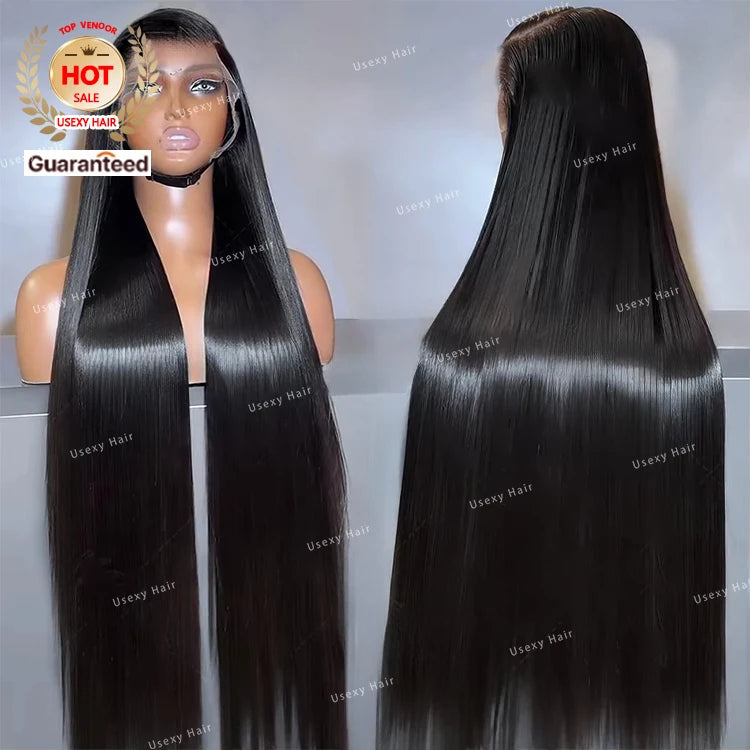 Top Quality Front Lace Wig Virgin Hair Wholesale Vendor Cheap Straight Indian Hair Human Wigs for Black Women Gluelsee