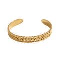BM Eco-friendly 316 Stainless Steel Silver/Gold Plated Casual/Sporty Hollow Jewelry Chain Bangle for Women Gift