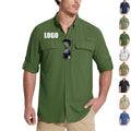 Custom logo Shirt Manufacturers Wholesale Polyester t Shirt Men's Long Sleeve Custom Fishing Shirt