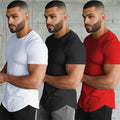 Quick Dry Training T-shirt USA Size Sports T Shirt Round Bottom Men's Tee Shirt