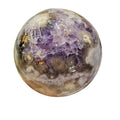 Wholesale Natural Healing Purple Flower Crystal Ball Purple Cherry Blossom Agate Sphere Gift Decoration