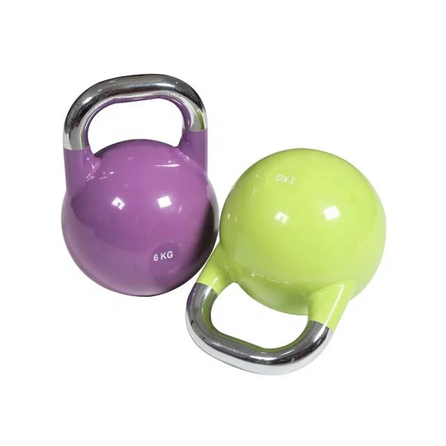 Colorful KGS LBS Cast Iron Steel Competition Kettlebell for Fitness Strength Training Free Weights