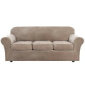Wholesale Elastic Sofa Cover Set Beige 7 Seater Stretch Couch Sofa Slipcover