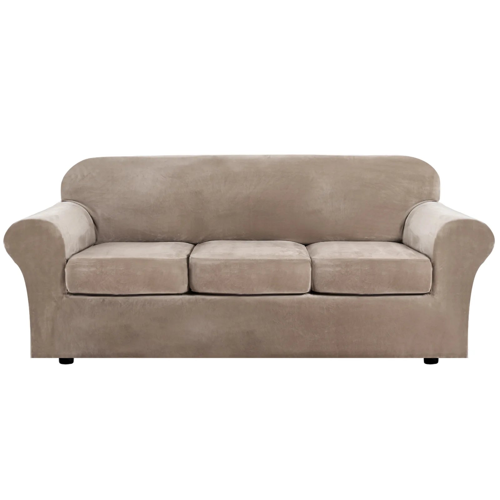 Wholesale Elastic Sofa Cover Set Beige 7 Seater Stretch Couch Sofa Slipcover